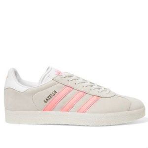 Adidas Gazelle Grey and Pink Stripe Sneaker
